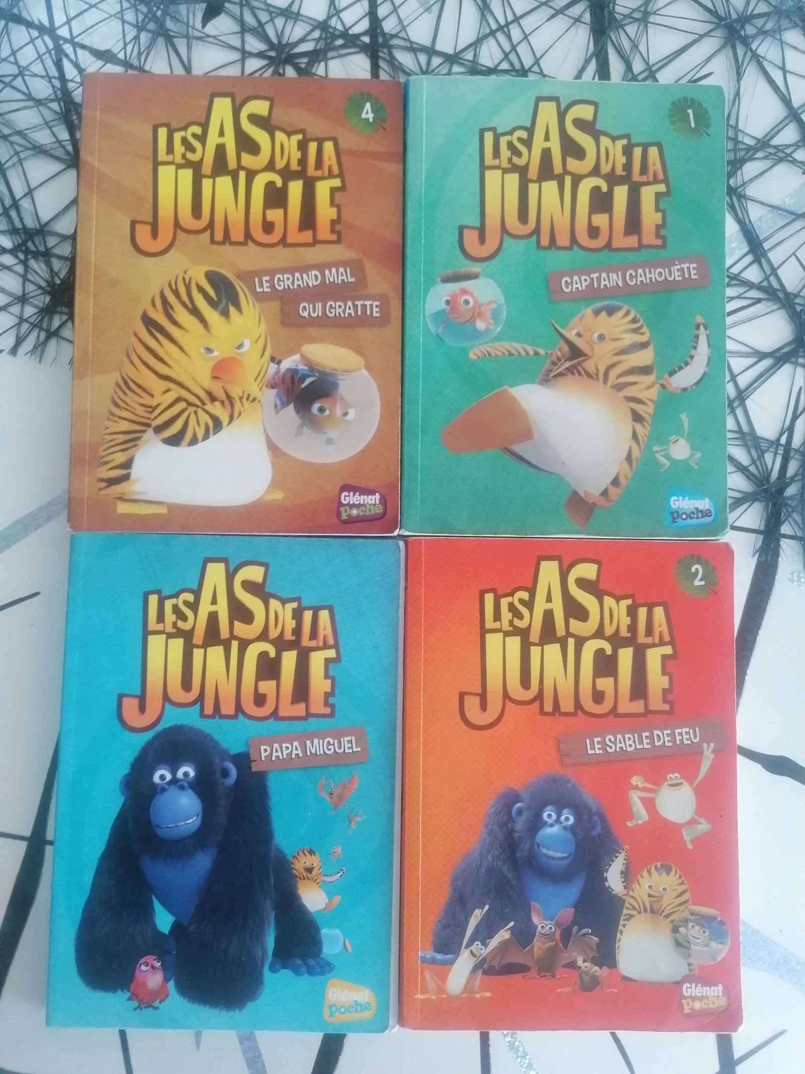Lot 4 livres les As de la jungle 📚